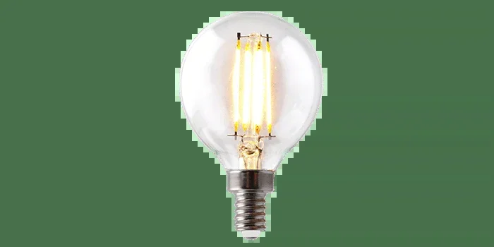 Green Creative 3.8FG16.5DIM/927/R Wet Location Rated G16.5 E12 3.8W T20 Filament High CRI 92 120V Dimmable Clear (36067)