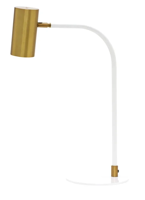 House of Troy – C350-WB/WT – LED Table Lamp – Cavendish – Weathered Brass/White