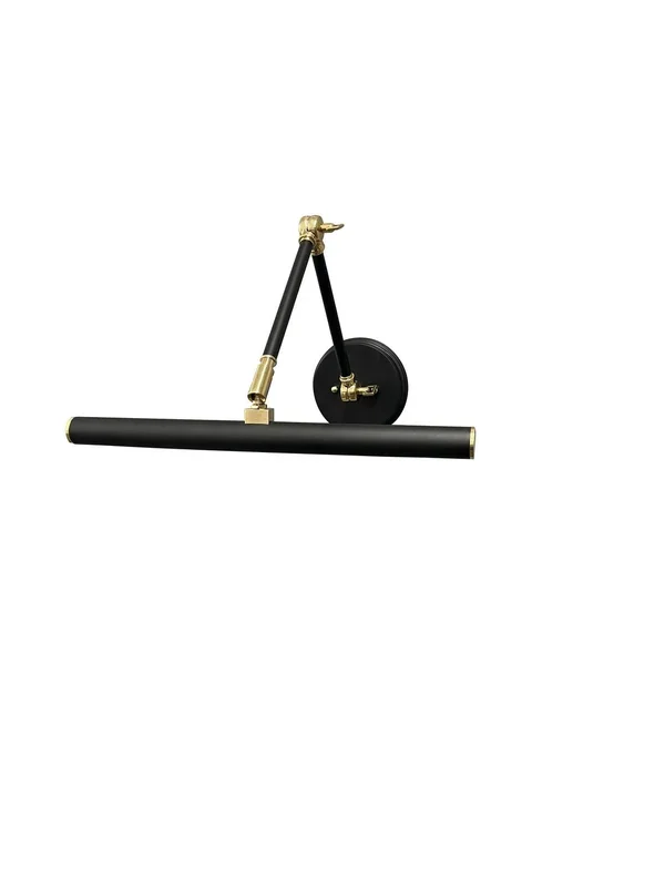 House of Troy – DALEDZ14-BLKPB – LED Picture Light – Amelia – Black/Polished Brass
