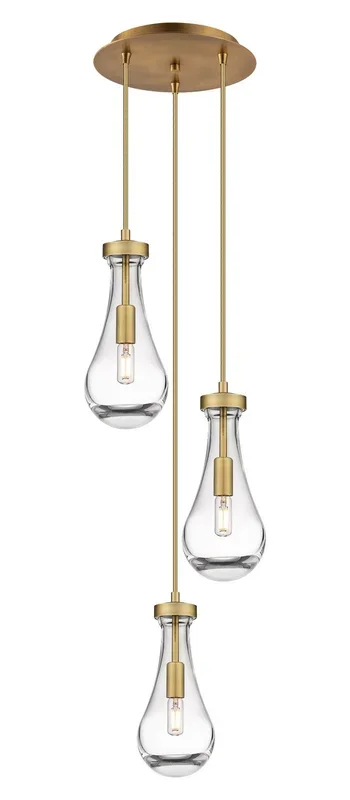 Innovations – 113-451-1P-BB-G451-5CL – LED Pendant – Downtown Urban – Brushed Brass
