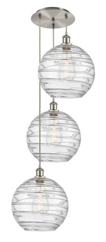 Innovations – 113B-3P-SN-G1213-12 – Three Light Pendant – Ballston – Brushed Satin Nickel