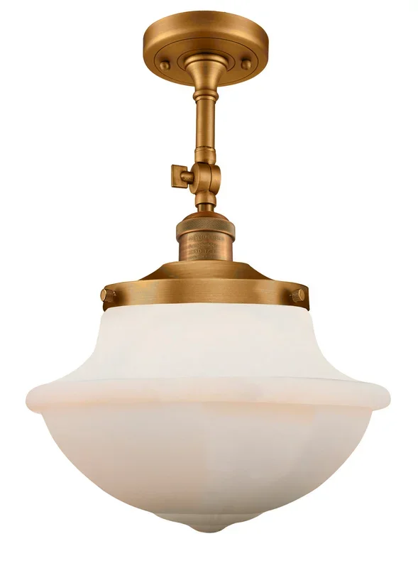 Innovations – 201F-BB-G541 – One Light Semi-Flush Mount – Franklin Restoration – Brushed Brass