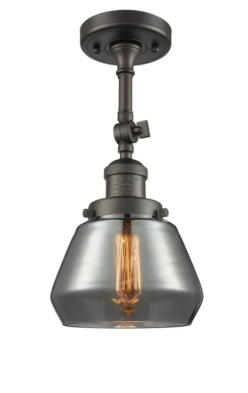 Innovations – 201F-OB-G173 – One Light Semi-Flush Mount – Franklin Restoration – Oil Rubbed Bronze