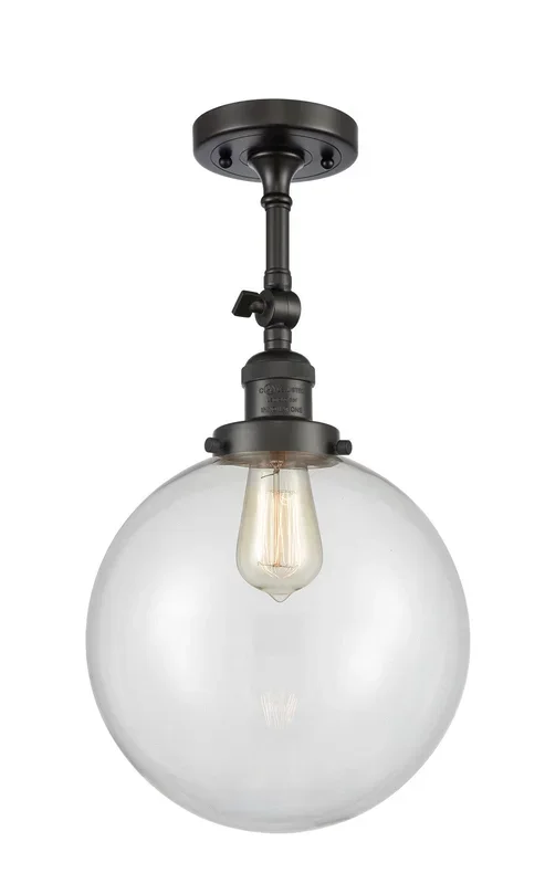 Innovations – 201F-OB-G202-10-LED – LED Semi-Flush Mount – Franklin Restoration – Oil Rubbed Bronze