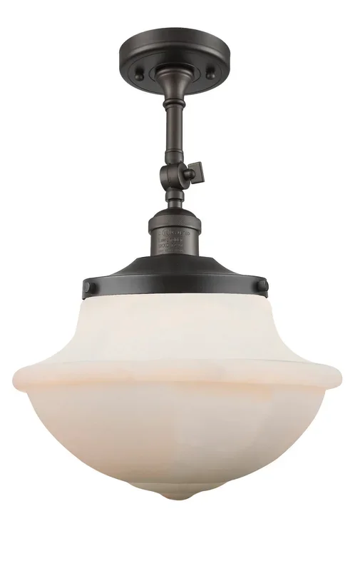 Innovations – 201F-OB-G541 – One Light Semi-Flush Mount – Franklin Restoration – Oil Rubbed Bronze