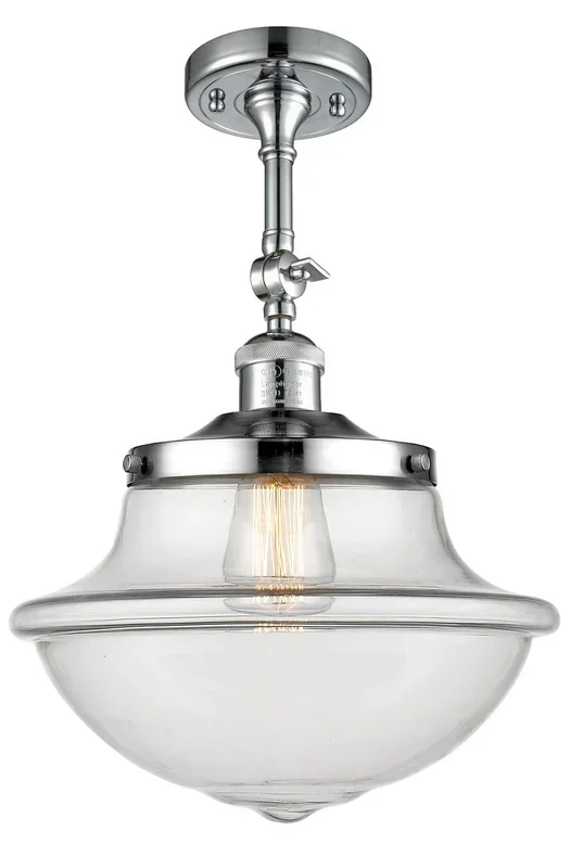 Innovations – 201F-PC-G542-LED – LED Semi-Flush Mount – Franklin Restoration – Polished Chrome