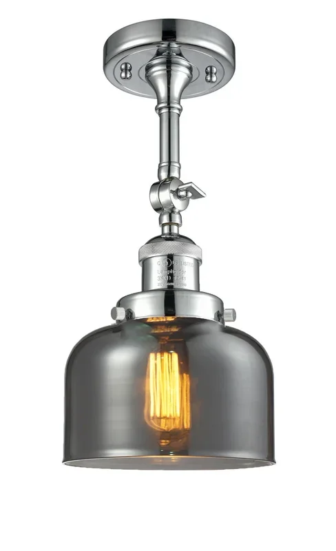 Innovations – 201F-PC-G73 – One Light Semi-Flush Mount – Franklin Restoration – Polished Chrome