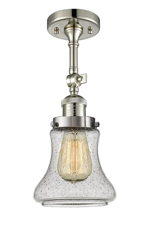 Innovations – 201F-PN-G194-LED – LED Semi-Flush Mount – Franklin Restoration – Polished Nickel