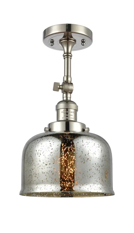 Innovations – 201F-PN-G78 – One Light Semi-Flush Mount – Franklin Restoration – Polished Nickel