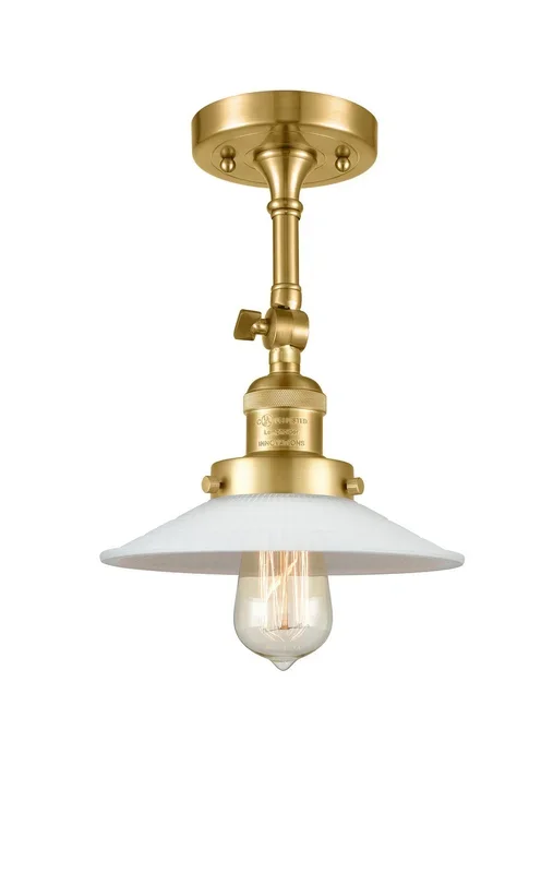 Innovations – 201F-SG-G1-LED – LED Semi-Flush Mount – Franklin Restoration – Satin Gold