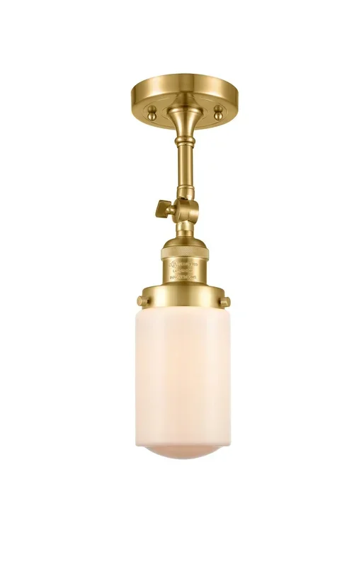 Innovations – 201F-SG-G311-LED – LED Semi-Flush Mount – Franklin Restoration – Satin Gold