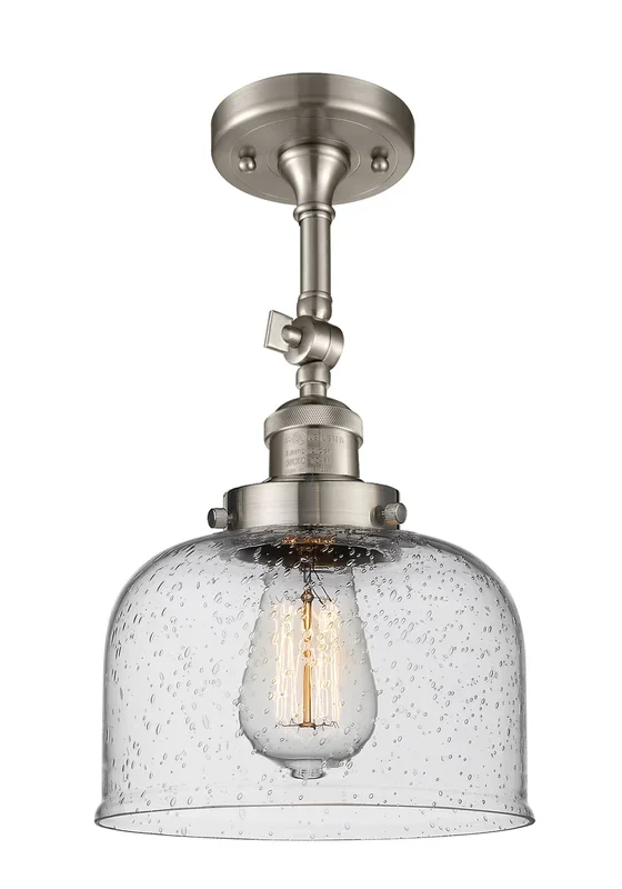 Innovations – 201F-SN-G74 – One Light Semi-Flush Mount – Franklin Restoration – Brushed Satin Nickel