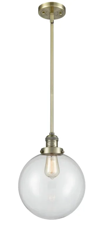 Innovations – 201S-AB-G202-10 – One Light Mini Pendant – Franklin Restoration – Antique Brass