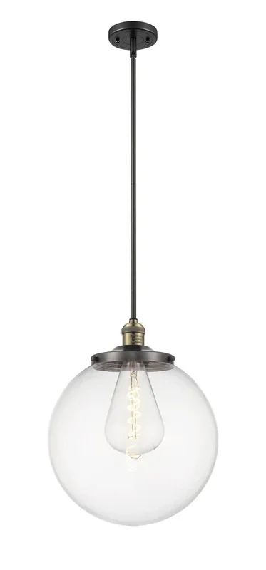 Innovations – 201S-BAB-G202-14 – One Light Pendant – Franklin Restoration – Black Antique Brass