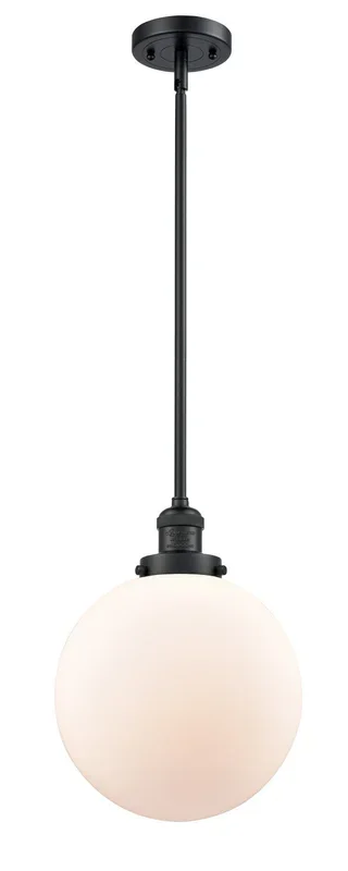 Innovations – 201S-BK-G201-10-LED – LED Mini Pendant – Franklin Restoration – Matte Black