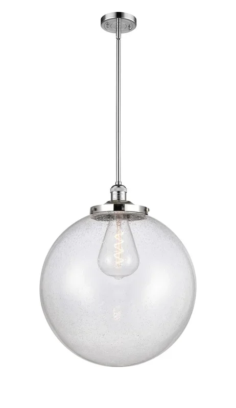Innovations – 201S-PC-G204-18 – One Light Pendant – Franklin Restoration – Polished Chrome