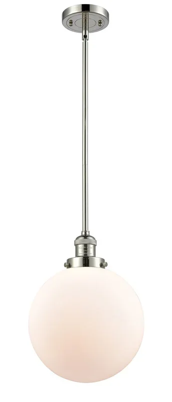 Innovations – 201S-PN-G201-10-LED – LED Mini Pendant – Franklin Restoration – Polished Nickel