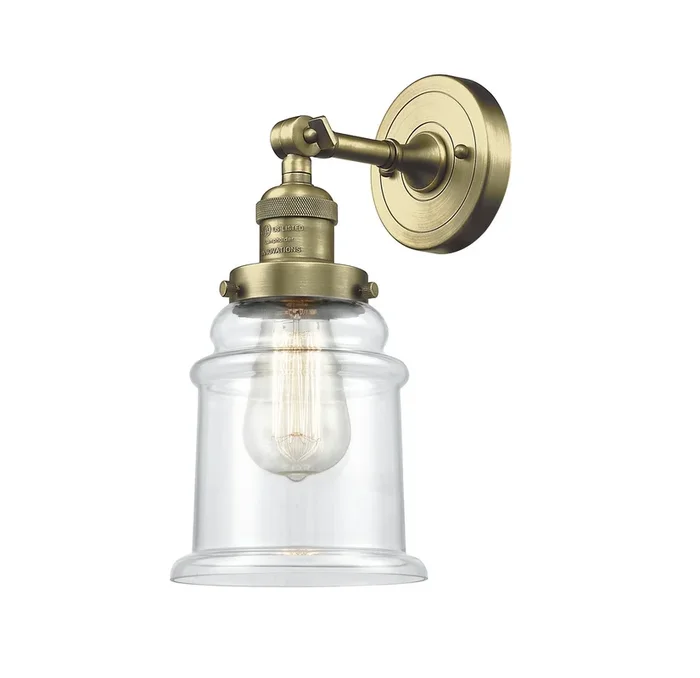 Innovations – 203-AB-G182-LED – LED Wall Sconce – Franklin Restoration – Antique Brass