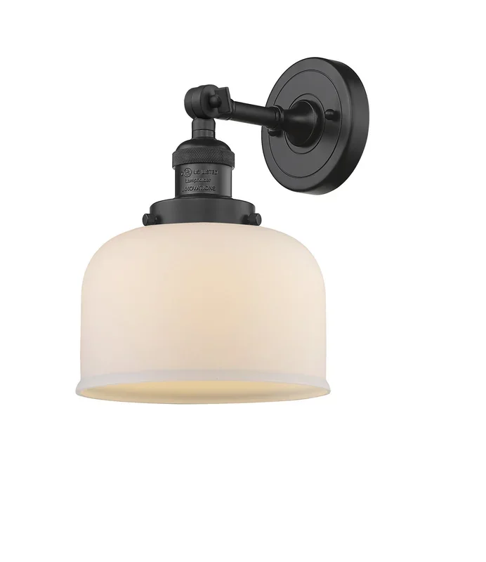 Innovations – 203-BK-G71 – One Light Wall Sconce – Franklin Restoration – Matte Black