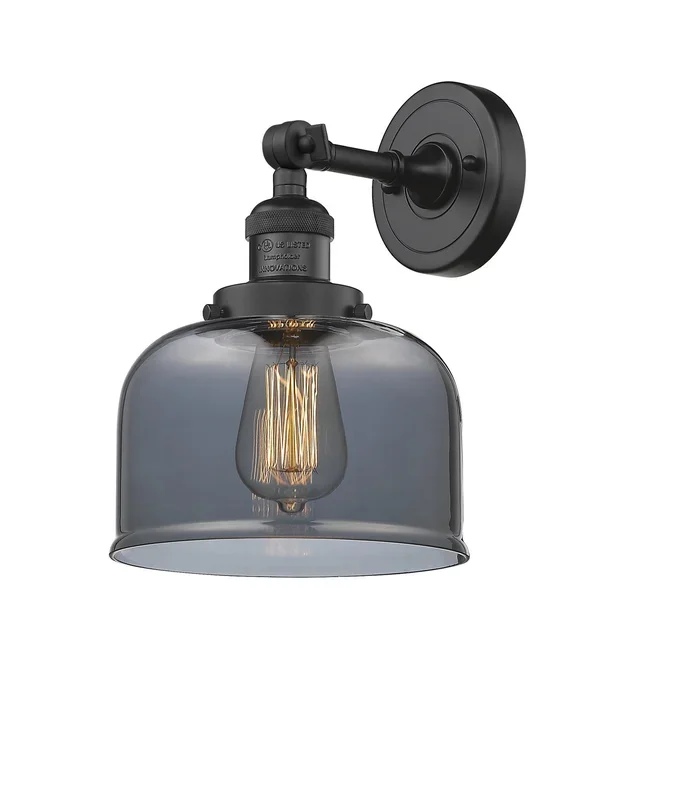 Innovations – 203-BK-G73 – One Light Wall Sconce – Franklin Restoration – Matte Black