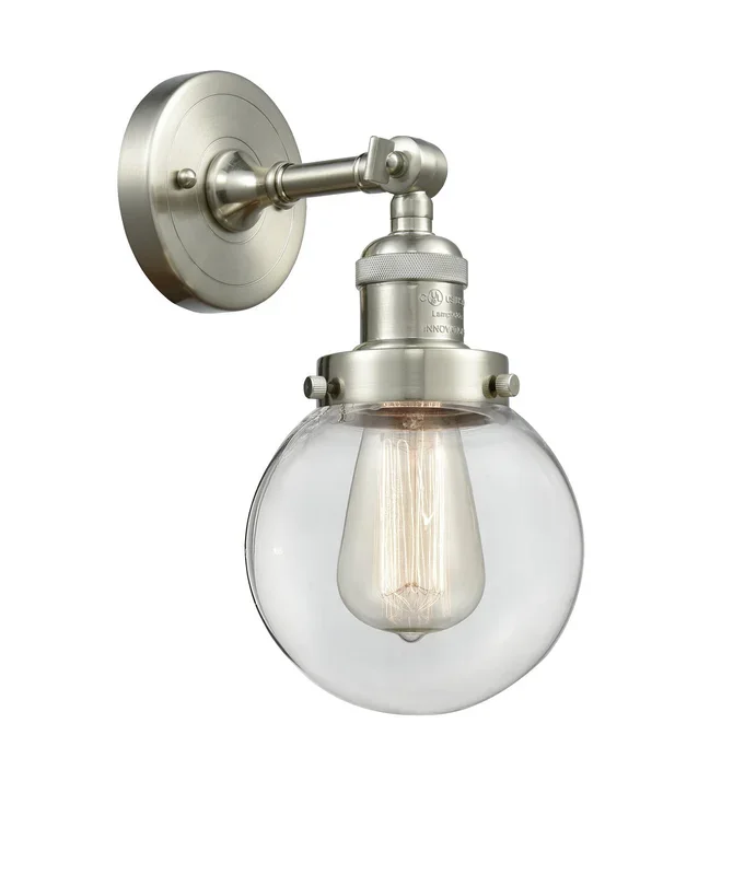 Innovations – 203-SN-G202-6 – One Light Wall Sconce – Franklin Restoration – Brushed Satin Nickel