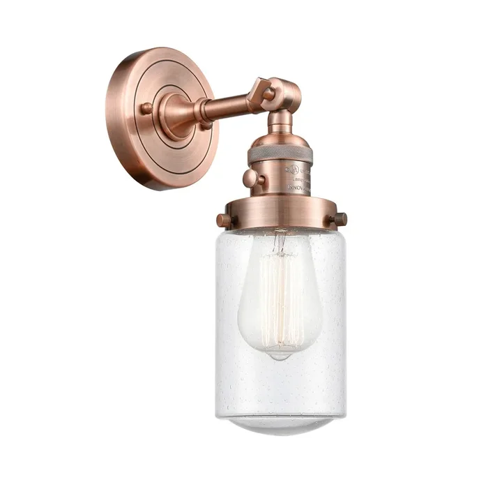 Innovations – 203SW-AC-G314-LED – LED Wall Sconce – Franklin Restoration – Antique Copper