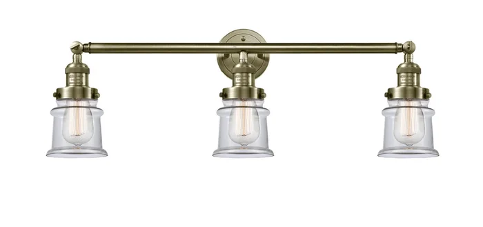 Innovations – 205-AB-G182S – Three Light Bath Vanity – Franklin Restoration – Antique Brass