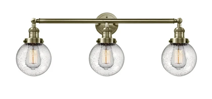 Innovations – 205-AB-G204-6-LED – LED Bath Vanity – Franklin Restoration – Antique Brass
