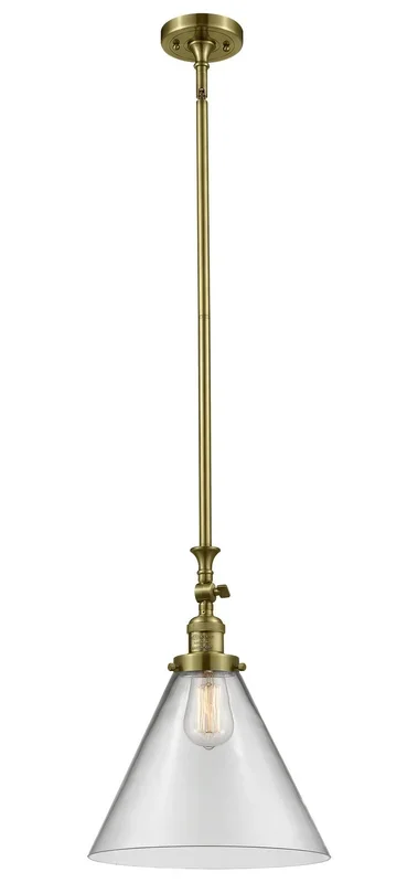 Innovations – 206-AB-G42-L – One Light Mini Pendant – Franklin Restoration – Antique Brass