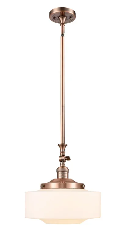 Innovations – 206-AC-G691-12 – One Light Mini Pendant – Franklin Restoration – Antique Copper