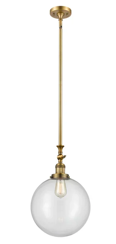 Innovations – 206-BB-G202-12-LED – LED Mini Pendant – Franklin Restoration – Brushed Brass