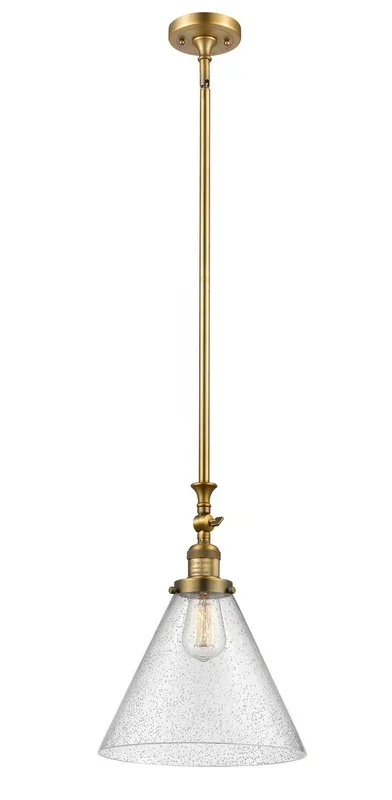 Innovations – 206-BB-G44-L – One Light Mini Pendant – Franklin Restoration – Brushed Brass