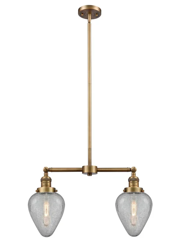 Innovations – 209-BB-G165-LED – LED Island Pendant – Franklin Restoration – Brushed Brass – 209BBG165LED