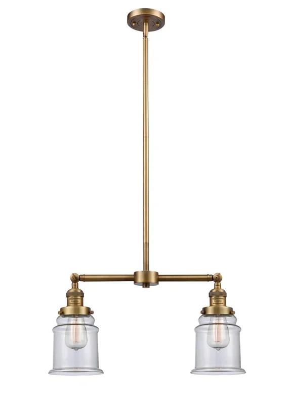 Innovations – 209-BB-G182-LED – LED Island Pendant – Franklin Restoration – Brushed Brass – 209BBG182LED