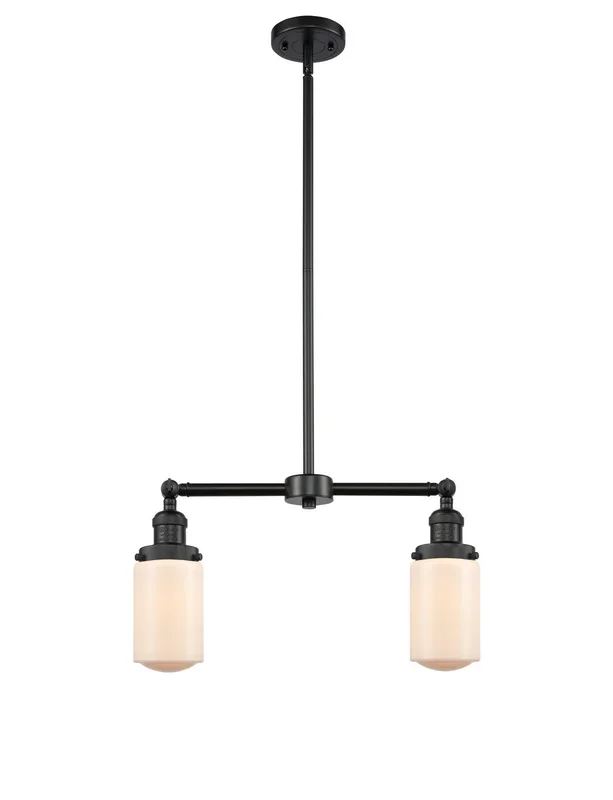 Innovations – 209-BK-G311-LED – LED Island Pendant – Franklin Restoration – Matte Black – 209BKG311LED
