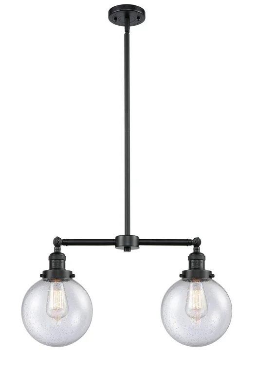 Innovations – 209-OB-G204-8-LED – LED Island Pendant – Franklin Restoration – Oil Rubbed Bronze – 209OBG2048LED