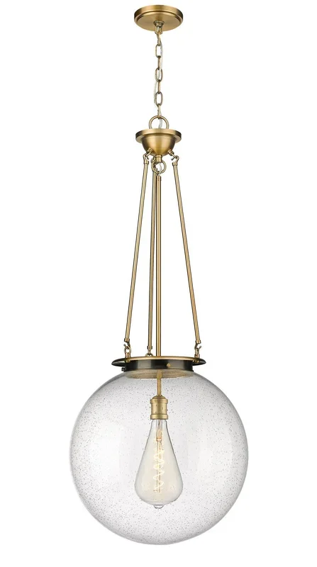 Innovations – 221-1P-BB-G204-18 – One Light Pendant – Essex – Brushed Brass – 2211PBBG20418