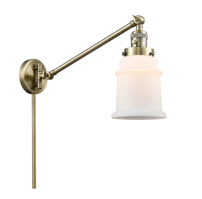 Innovations – 237-AB-G181 – One Light Swing Arm Lamp – Franklin Restoration – Antique Brass – 237ABG181