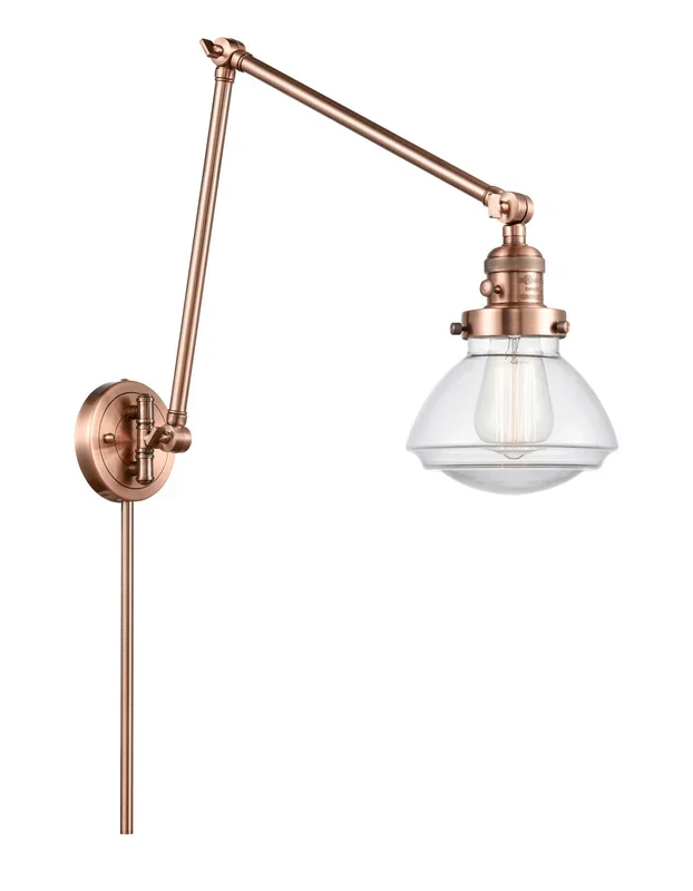 Innovations – 238-AC-G322-LED – LED Swing Arm Lamp – Franklin Restoration – Antique Copper – 238ACG322LED