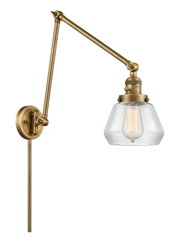 Innovations – 238-BB-G172 – One Light Swing Arm Lamp – Franklin Restoration – Brushed Brass – 238BBG172