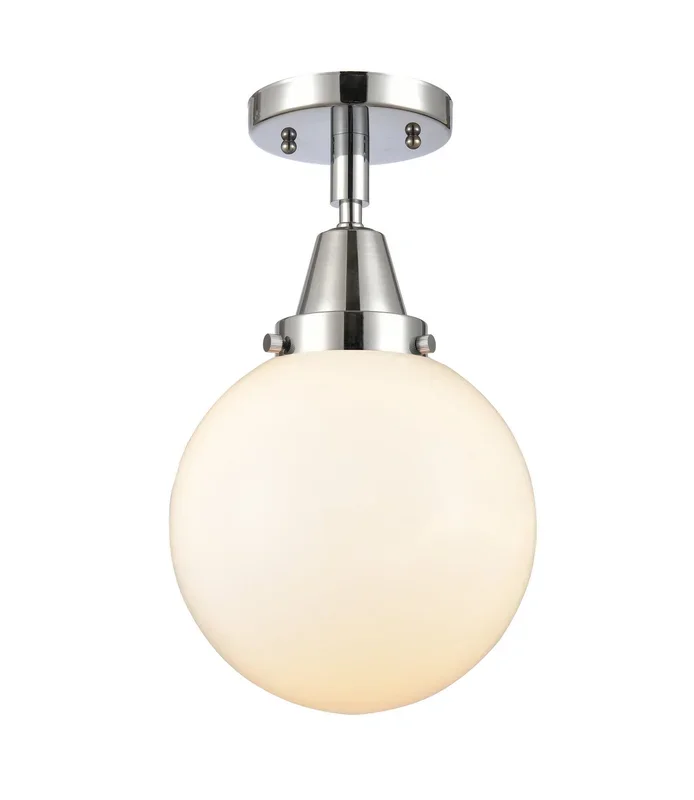 Innovations – 447-1C-PC-G201-8-LED – LED Flush Mount – Caden – Polished Chrome – 4471CPCG2018LED