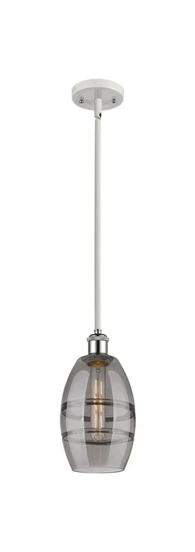 Innovations – 516-1S-WPC-G557-6SM – One Light Mini Pendant – Ballston – White Polished Chrome – 5161SWPCG5576SM