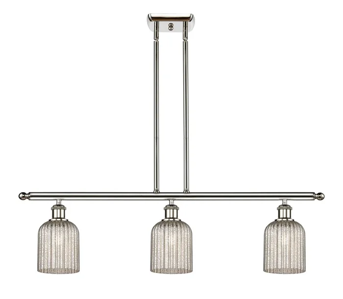 Innovations – 516-3I-PN-G559-5ME – Three Light Island Pendant – Ballston – Polished Nickel – 5163IPNG5595ME