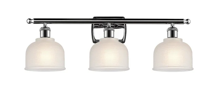 Innovations – 516-3W-PC-G411 – Three Light Bath Vanity – Ballston – Polished Chrome – 5163WPCG411