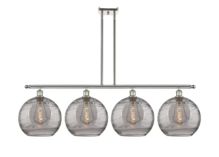 Innovations – 516-4I-PN-G1213-12SM – Four Light Island Pendant – Ballston – Polished Nickel – 5164IPNG121312SM