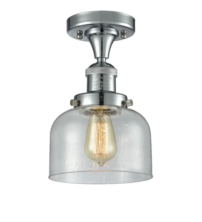 Innovations – 517-1CH-PC-G74 – One Light Semi-Flush Mount – Franklin Restoration – Polished Chrome – 5171CHPCG74
