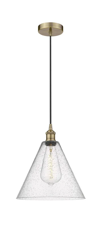 Innovations – 616-1P-AB-GBC-124 – One Light Pendant – Edison – Antique Brass – 6161PABGBC124