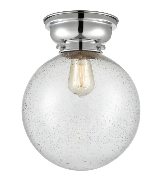 Innovations – 623-1F-PC-G204-10 – One Light Flush Mount – Franklin Restoration – Polished Chrome – 6231FPCG20410