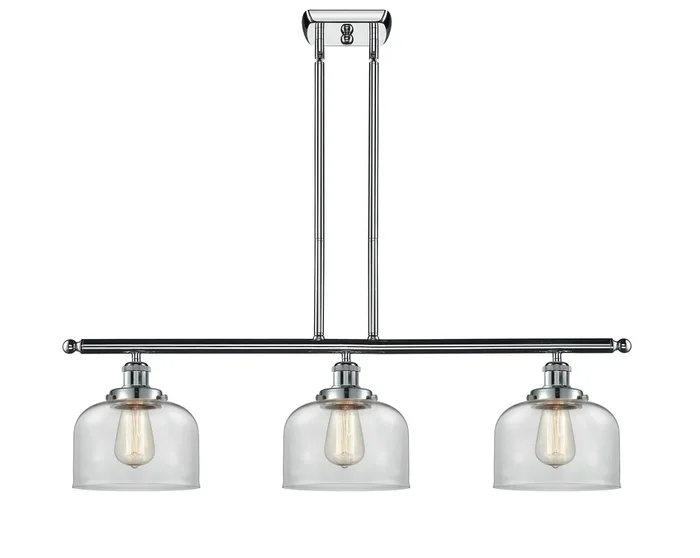 Innovations – 916-3I-PC-G72 – Three Light Island Pendant – Ballston Urban – Polished Chrome – 9163IPCG72
