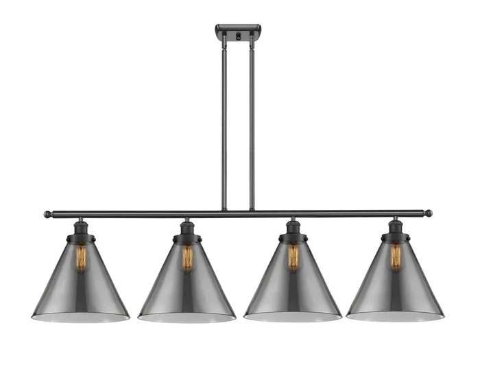 Innovations – 916-4I-BK-G43-L – Four Light Island Pendant – Ballston Urban – Matte Black – 9164IBKG43L